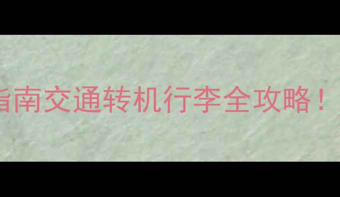图片 ✈️马来西亚机场避坑指南交通转机行李全攻略！附超实用餐饮购物清单1