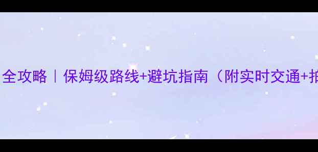 图片 ✨夜爬泰山全攻略｜保姆级路线+避坑指南（附实时交通+拍照点位）2