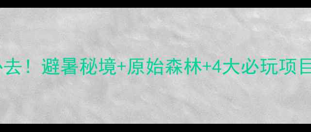 图片 ✨神龙架必去！避暑秘境+原始森林+4大必玩项目全攻略🌿2