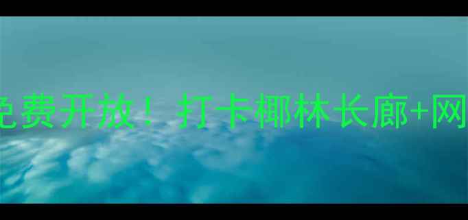 图片 三亚湾椰风长廊景区：免费开放！打卡椰林长廊+网红拍照点+亲子游攻略全