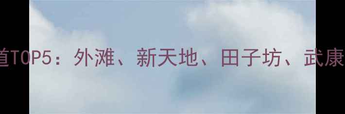 图片 上海必打卡的网红街道TOP5：外滩、新天地、田子坊、武康路、思南公馆全攻略2