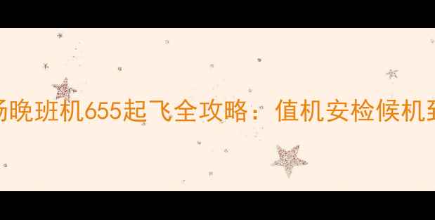 图片 上海浦东机场晚班机655起飞全攻略：值机安检候机到登机全流程