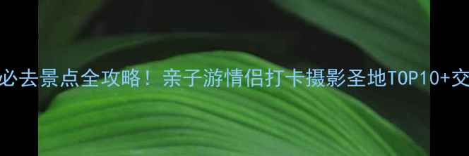 图片 东莞松山湖必去景点全攻略！亲子游情侣打卡摄影圣地TOP10+交通美食指南