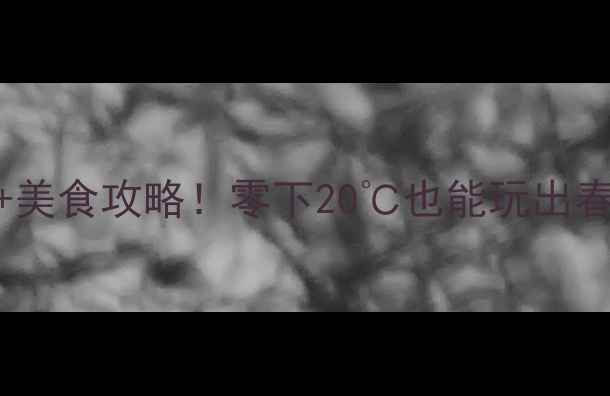 图片 乌鲁木齐冬季必去景点+美食攻略！零下20℃也能玩出春天的感觉🔥附避坑指南