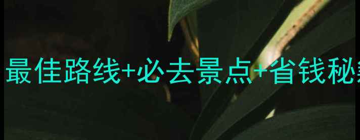 图片 云南旅游全攻略：最佳路线+必去景点+省钱秘籍（附详细行程）