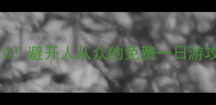 京都周边小众景点TOP10避开人从众的免费一日游攻略附交通拍照点