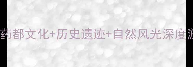 亳州必去景点全攻略药都文化历史遗迹自然风光深度游指南附最新玩法
