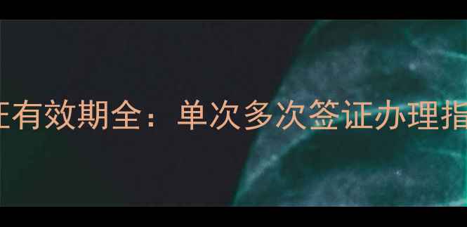 图片 俄罗斯旅游签证有效期全：单次多次签证办理指南与避坑攻略1
