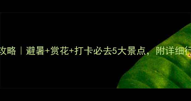 图片 北京六月份旅游攻略｜避暑+赏花+打卡必去5大景点，附详细行程和避坑指南！