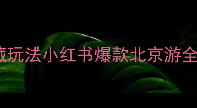图片 北京最新保姆级攻略｜零踩坑+隐藏玩法小红书爆款北京游全攻略（附免费景点+地铁卡攻略）1