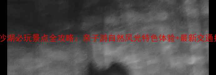图片 南宁金沙湖必玩景点全攻略：亲子游自然风光特色体验+最新交通指南版1