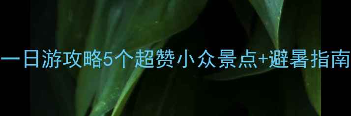 图片 南昌周边自驾一日游攻略5个超赞小众景点+避暑指南+亲子打卡地2