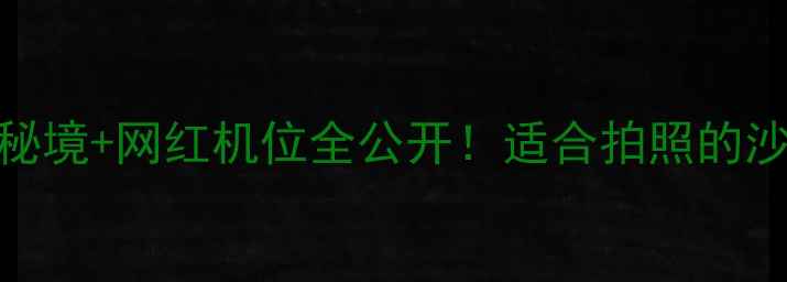 台州海边沙滩私藏攻略小众秘境网红机位全公开适合拍照的沙滩TOP5交通美食保姆级指南