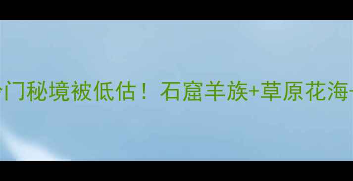 图片 和政旅游攻略｜冷门秘境被低估！石窟羊族+草原花海+星空露营全攻略2