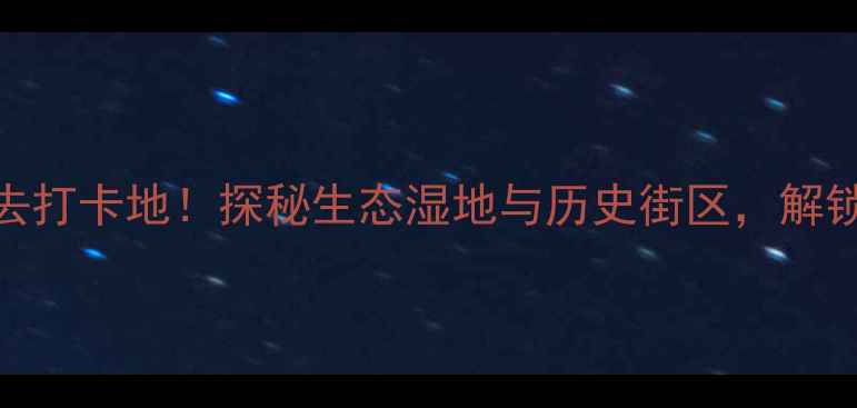 天津东丽区旅游景点必去打卡地探秘生态湿地与历史街区解锁城市绿肺的深度游攻略