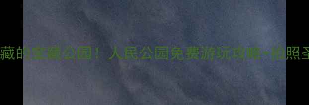 图片 天津人私藏的宝藏公园！人民公园免费游玩攻略+拍照圣地全📸2