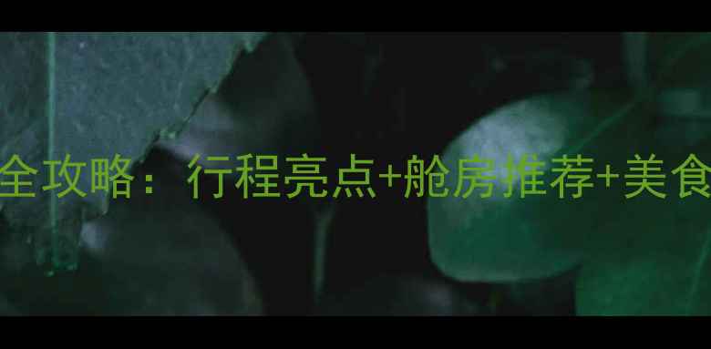 图片 天海游轮世纪号全攻略：行程亮点+舱房推荐+美食体验+出行指南1