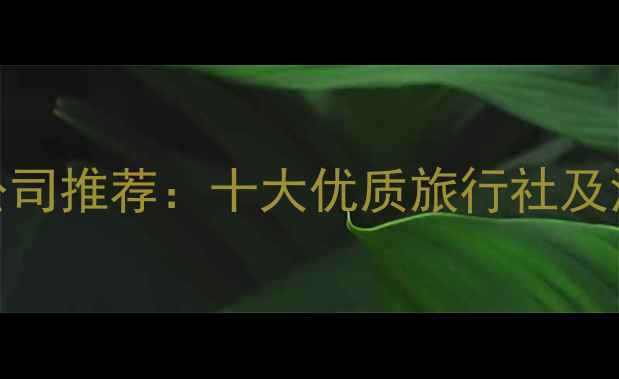图片 安庆旅游公司推荐：十大优质旅行社及深度游攻略