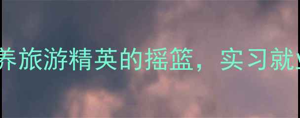 安徽经贸旅游学校培养旅游精英的摇篮实习就业双通道开启皖美之旅