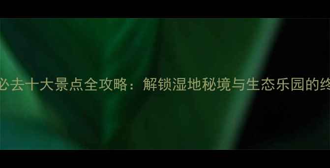 崇明岛必去十大景点全攻略解锁湿地秘境与生态乐园的终极玩法