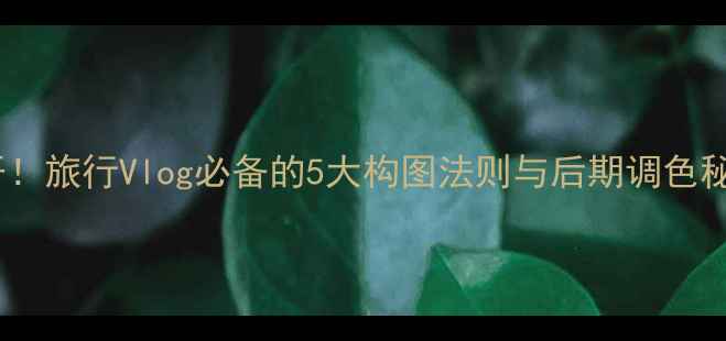 图片 手机摄影技巧大公开！旅行Vlog必备的5大构图法则与后期调色秘籍（附实战指南）1