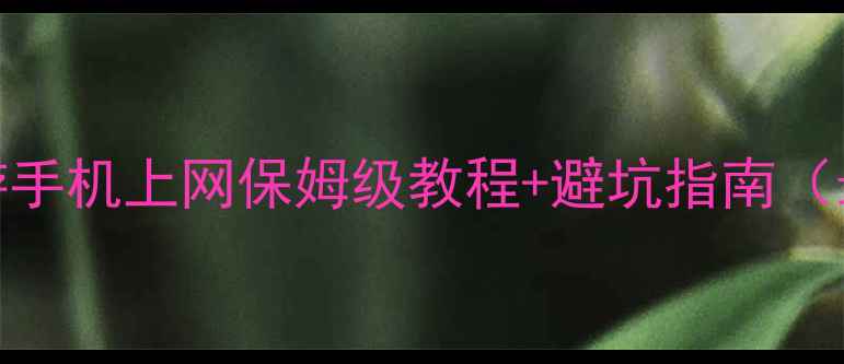 图片 日本旅游手机上网保姆级教程+避坑指南（最新版）