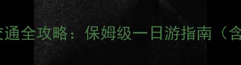 图片 昆明机场到石林景区交通全攻略：保姆级一日游指南（含必玩景点+美食推荐）