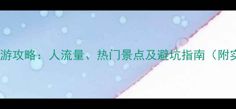 春节厦门旅游攻略人流量热门景点及避坑指南附实时数据