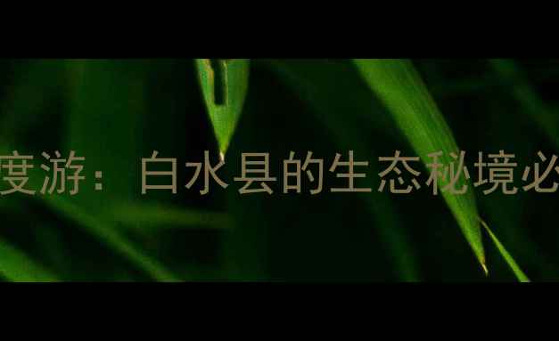 图片 林皋湖深度游：白水县的生态秘境必去理由全