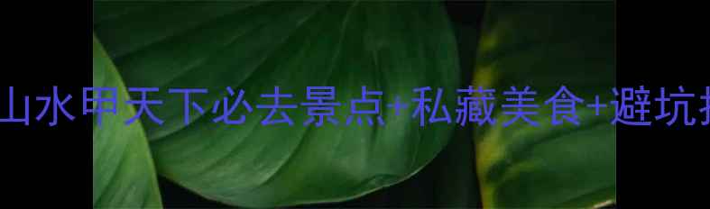 图片 桂林三天两夜保姆级攻略｜山水甲天下必去景点+私藏美食+避坑指南（附交通卡购买攻略）1