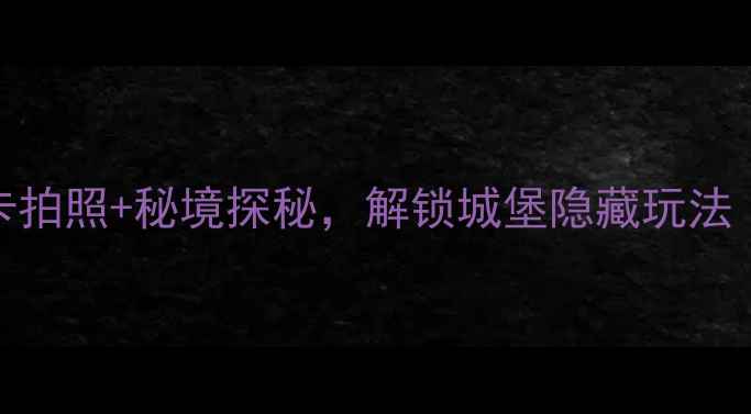 图片 欧洲古堡探险全攻略：打卡拍照+秘境探秘，解锁城堡隐藏玩法（附交通门票最佳拍摄点）