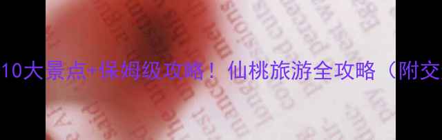 武汉仙桃必去10大景点保姆级攻略仙桃旅游全攻略附交通美食住宿