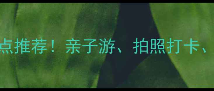 图片 海南必去海底世界景点推荐！亲子游、拍照打卡、探秘海洋生物全攻略