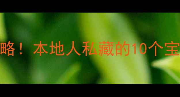 深圳必玩景点打卡攻略本地人私藏的10个宝藏地附交通拍照点
