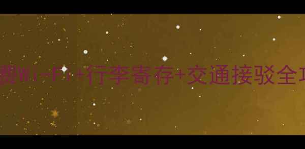 温哥华机场转机必看免费Wi-Fi行李寄存交通接驳全攻略省时省心不迷路