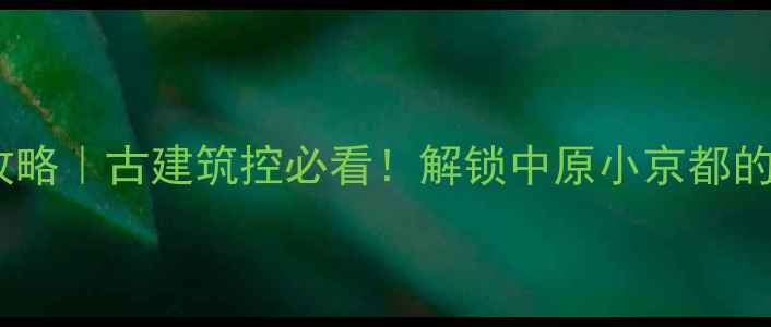 图片 滑县旅游攻略｜古建筑控必看！解锁中原小京都的隐藏玩法2