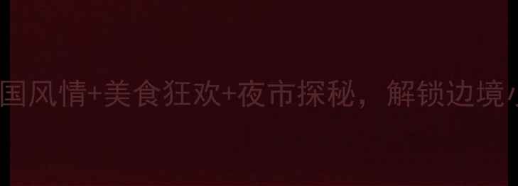 瑞丽夜生活必去TOP5异国风情美食狂欢夜市探秘解锁边境小城的浪漫夜晚最新攻略