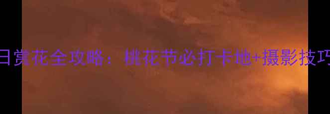 图片 石首桃花山春日赏花全攻略：桃花节必打卡地+摄影技巧+周边游指南2