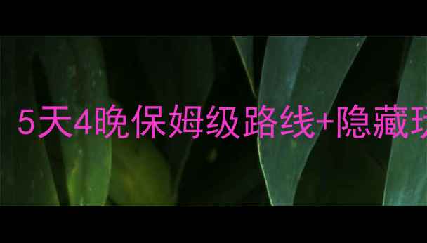 图片 章州小众旅行攻略｜5天4晚保姆级路线+隐藏玩法，附拍照机位！