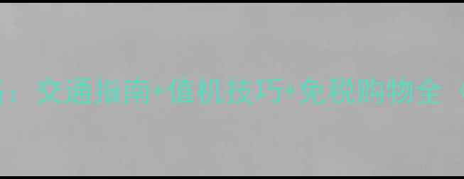图片 虹桥机场T2必看攻略：交通指南+值机技巧+免税购物全（附实时交通查询）2