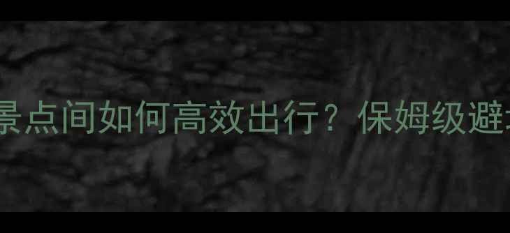 图片 贵州旅游交通全攻略｜景点间如何高效出行？保姆级避坑指南+自由行必备路线