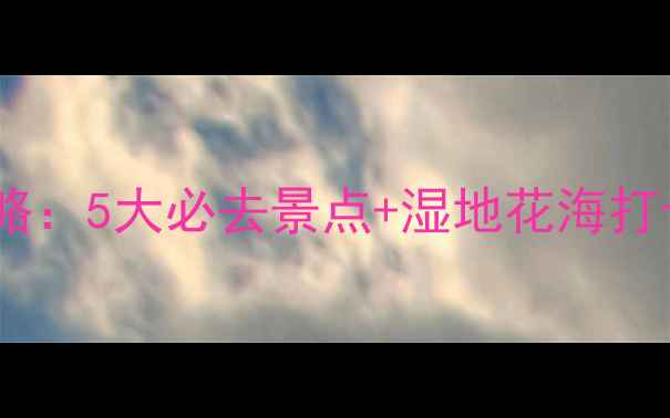 辽宁盘锦五月旅游全攻略5大必去景点湿地花海打卡指南附交通美食