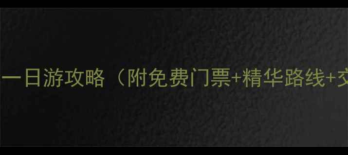 重庆到武隆一日游攻略附免费门票精华路线交通指南
