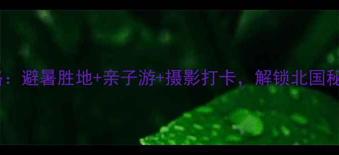 图片 阿尔山天池住宿全攻略：避暑胜地+亲子游+摄影打卡，解锁北国秘境的三大必住酒店！1