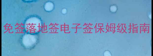 越南旅游签证全攻略免签落地签电子签保姆级指南附最新政策避坑清单