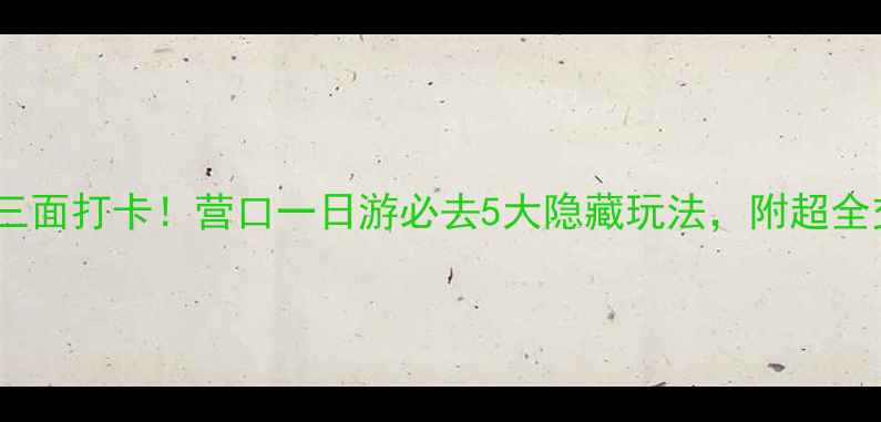 图片 🌊海陆空三面打卡！营口一日游必去5大隐藏玩法，附超全交通攻略1
