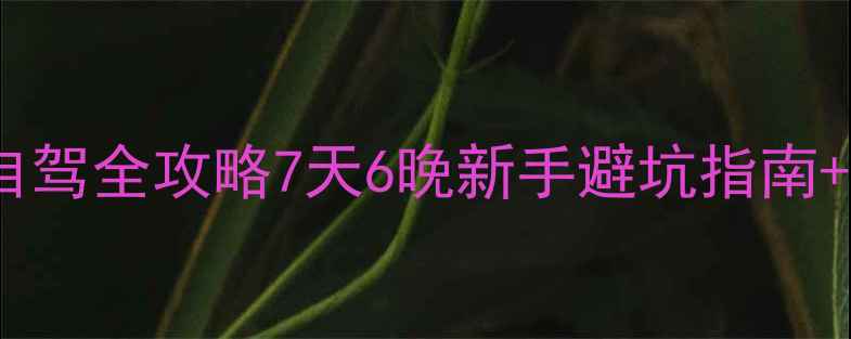 图片 🌟318川藏线自驾全攻略7天6晚新手避坑指南+详细行程表🚗