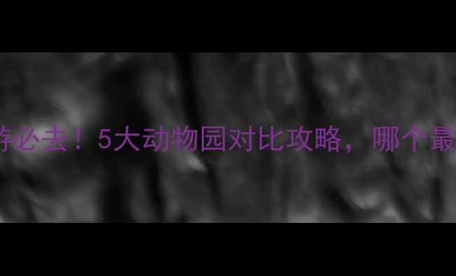 上海亲子游必去5大动物园对比攻略哪个最值得打卡