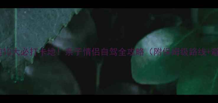 北京周边10大必打卡地亲子情侣自驾全攻略附保姆级路线避坑指南