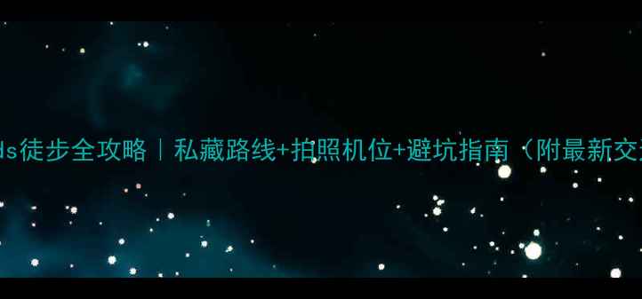 图片 🌿TheWoods徒步全攻略｜私藏路线+拍照机位+避坑指南（附最新交通信息）1